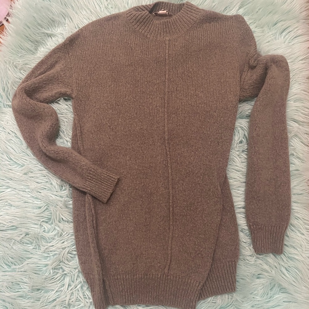 Brown knit sweater